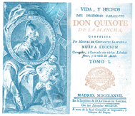 La edicion del Quijote, por Sancha