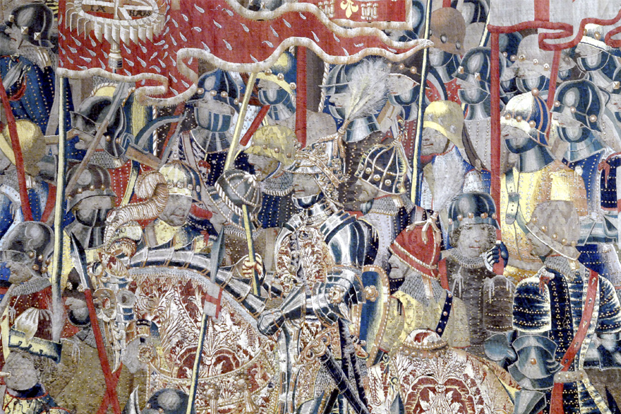 El rey Alfonso de Portugal en la Toma d eArcila, tapiz de Pastrana